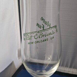 Pat O'Brien’s  New Orleans  Hurricane Glass  "Have Fun" Slogan  10” Tall 24 oz